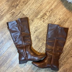 JustFab brown riding boots